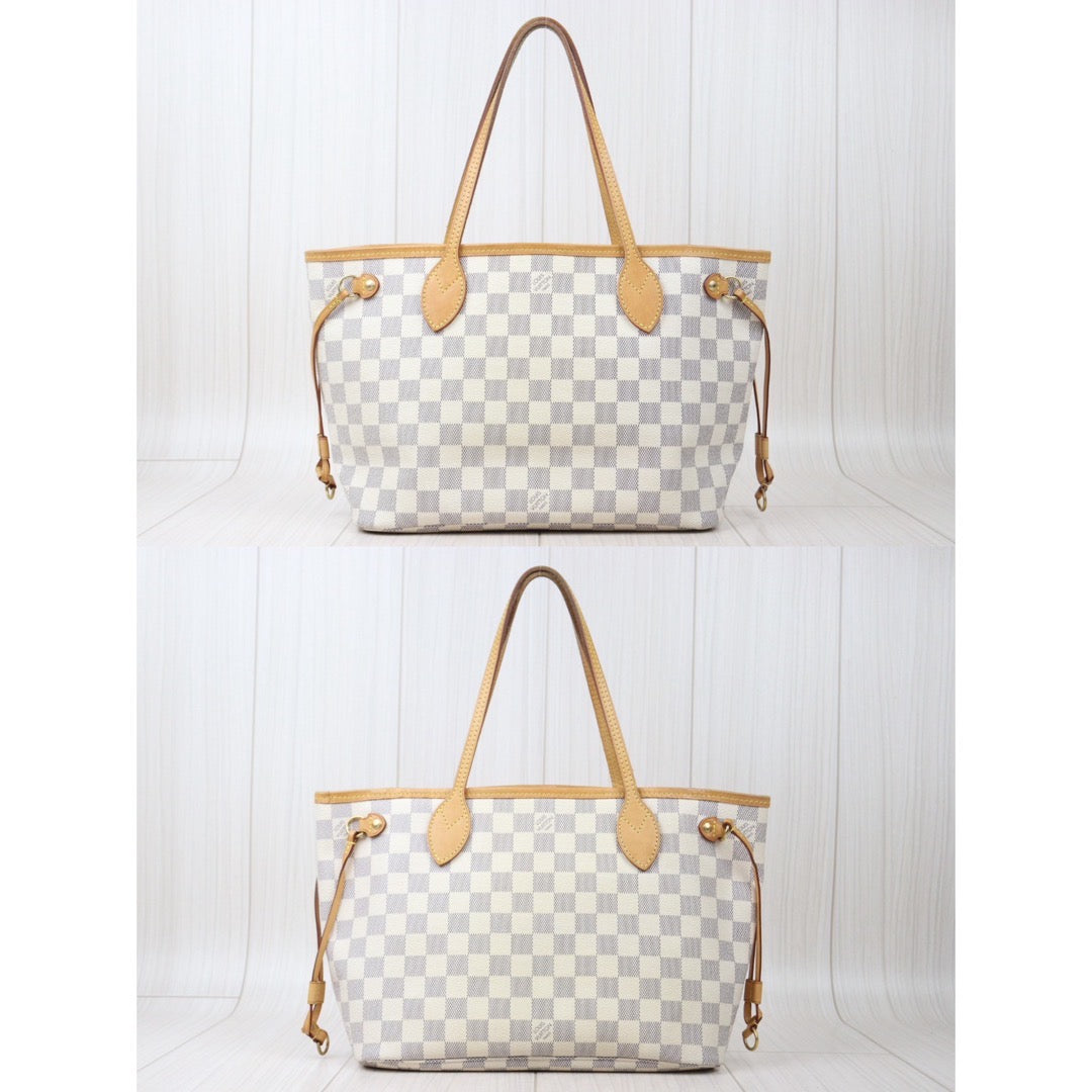 Rank AB ｜LV Damier Azur nevefull PM Shoulder Bag  With Pouch｜P24071107