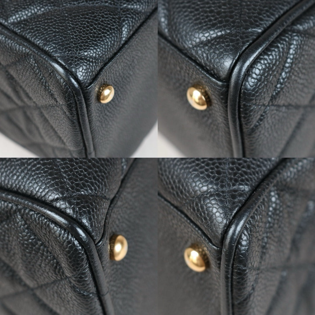 Very Good ( Rank A)｜ CHANEL  Caviar Skin Leather Calf Leather Bowling Bag Hand Bag Made In 2003～2004Year｜S24090504