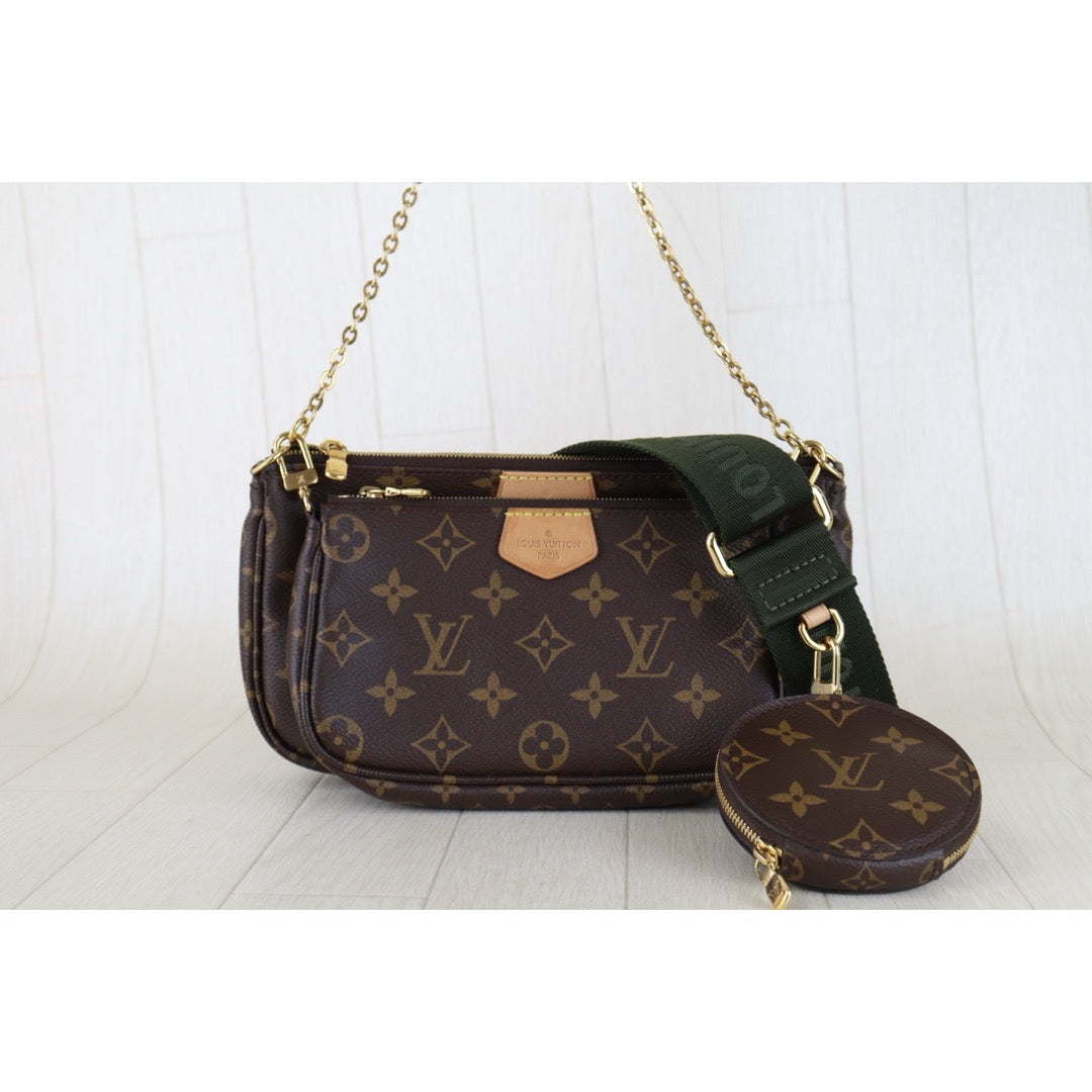 Include Entrupy Certificate of Authenticity｜Very Good ( Rank A)｜Louis Vuitton Monogram Multiti Pochette Accessoire  IC Chips Model ｜S26030810