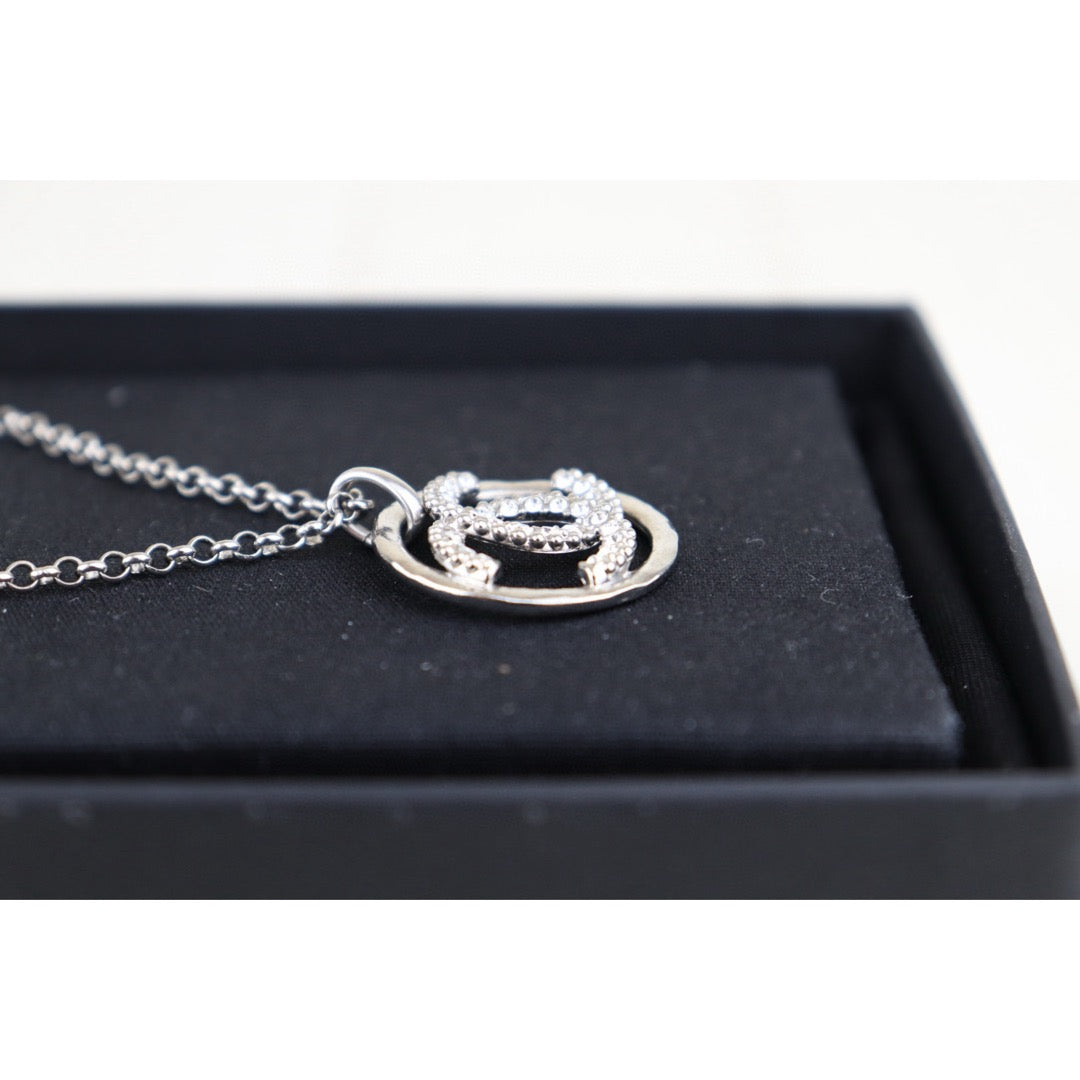 Very Good ( Rank A)｜ CHANEL Coco Mark Rhinestone Chocker Necklace｜H25011308
