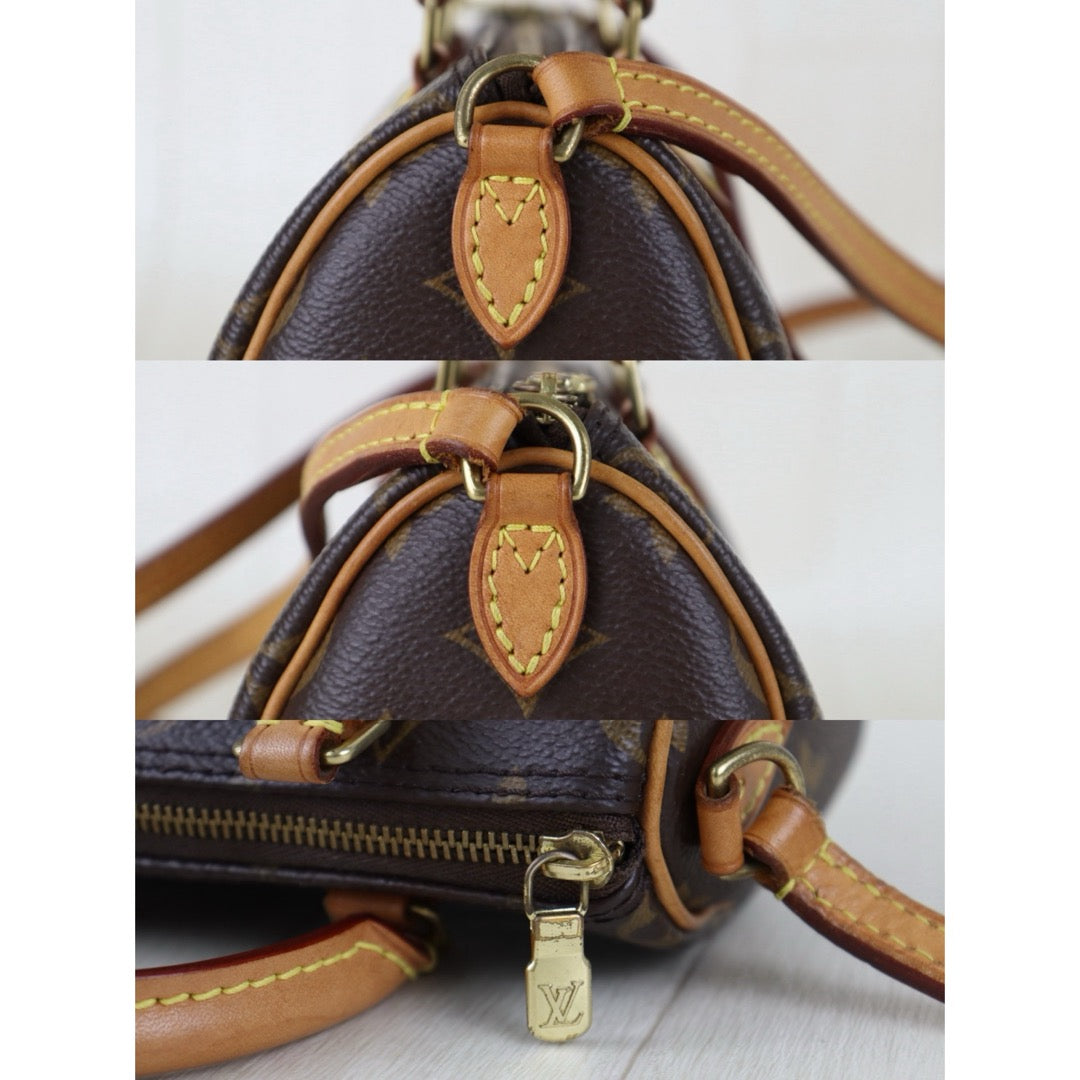 Include Entrupy Certificate of Authenticity｜Good ( Rank AB)｜Louis Vuitton Monogram Nano Speedy  Shoulder Bag｜S26051519
