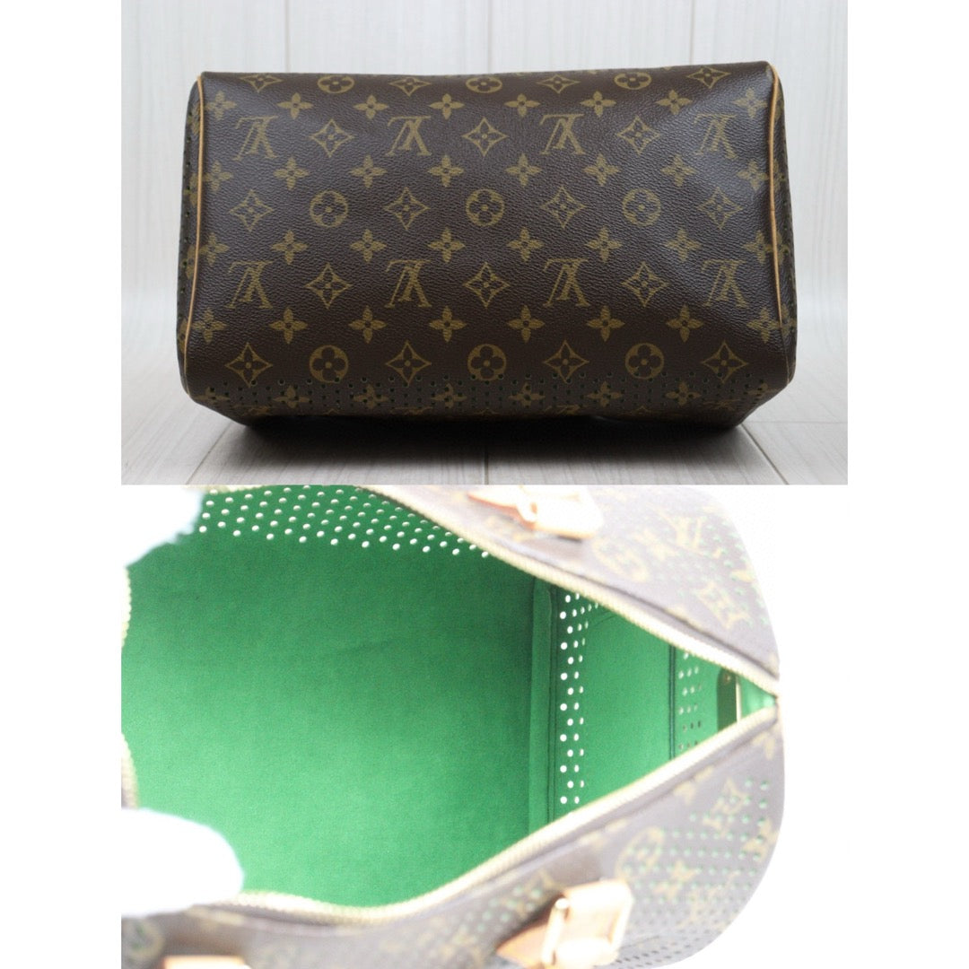 Good ( Rank AB) ｜ LV Monogram Hollow Design  Speedy 30 Hand Bag Green Limited edition｜25051902