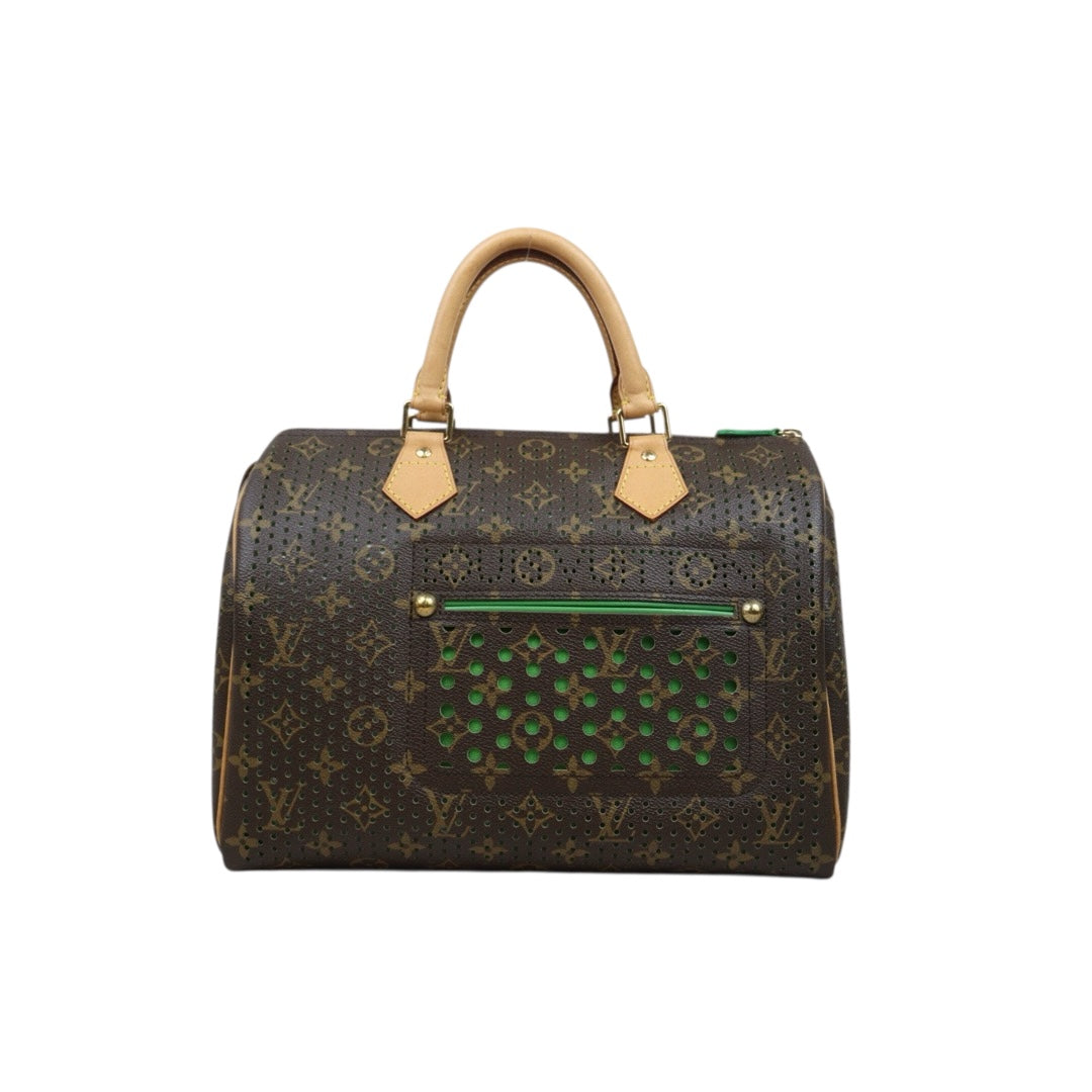 Good ( Rank AB) ｜ LV Monogram Hollow Design  Speedy 30 Hand Bag Green Limited edition｜25051902