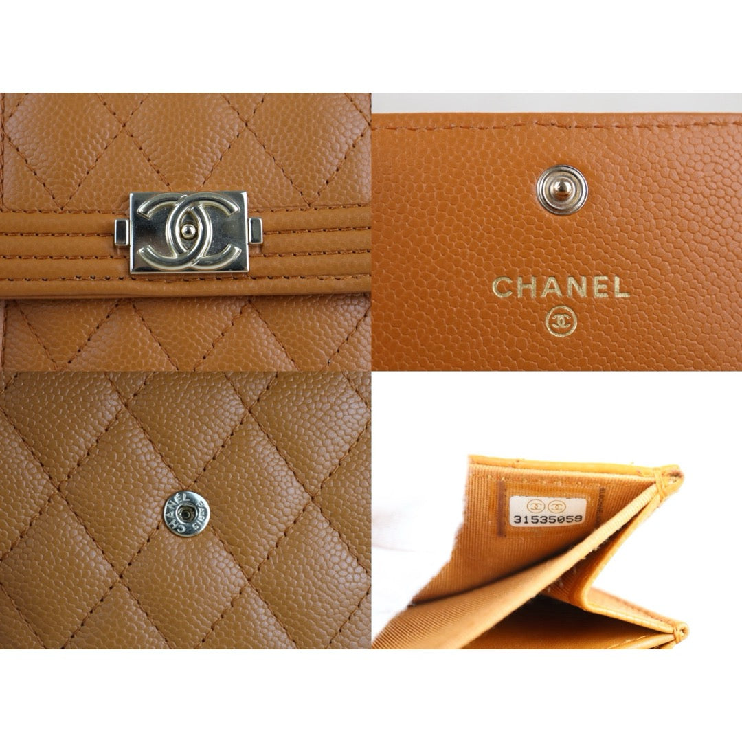 Include Entrupy Certificate of Authenticity｜Very Good ( Rank A) ｜Chanel Caviar Skin Leboy Shoulder Bag Caramel  Made In 2021-2022Year ｜S26072533