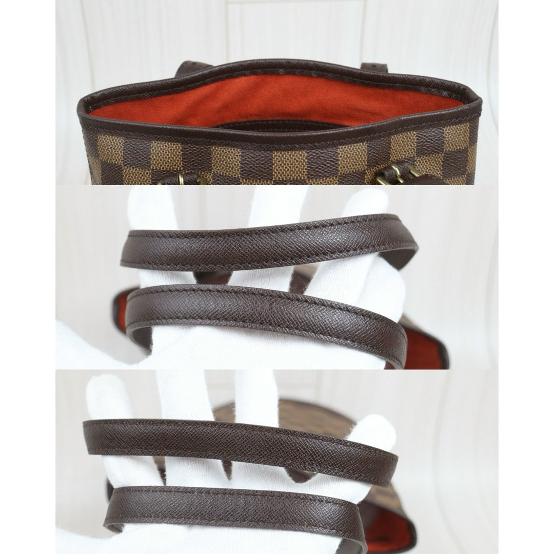 Include Entrupy Certificate of Authenticity｜Good ( Rank AB)｜ Louis Vuitton Damier Ebene Marais Bucket PM Shoulder Strap｜26100105