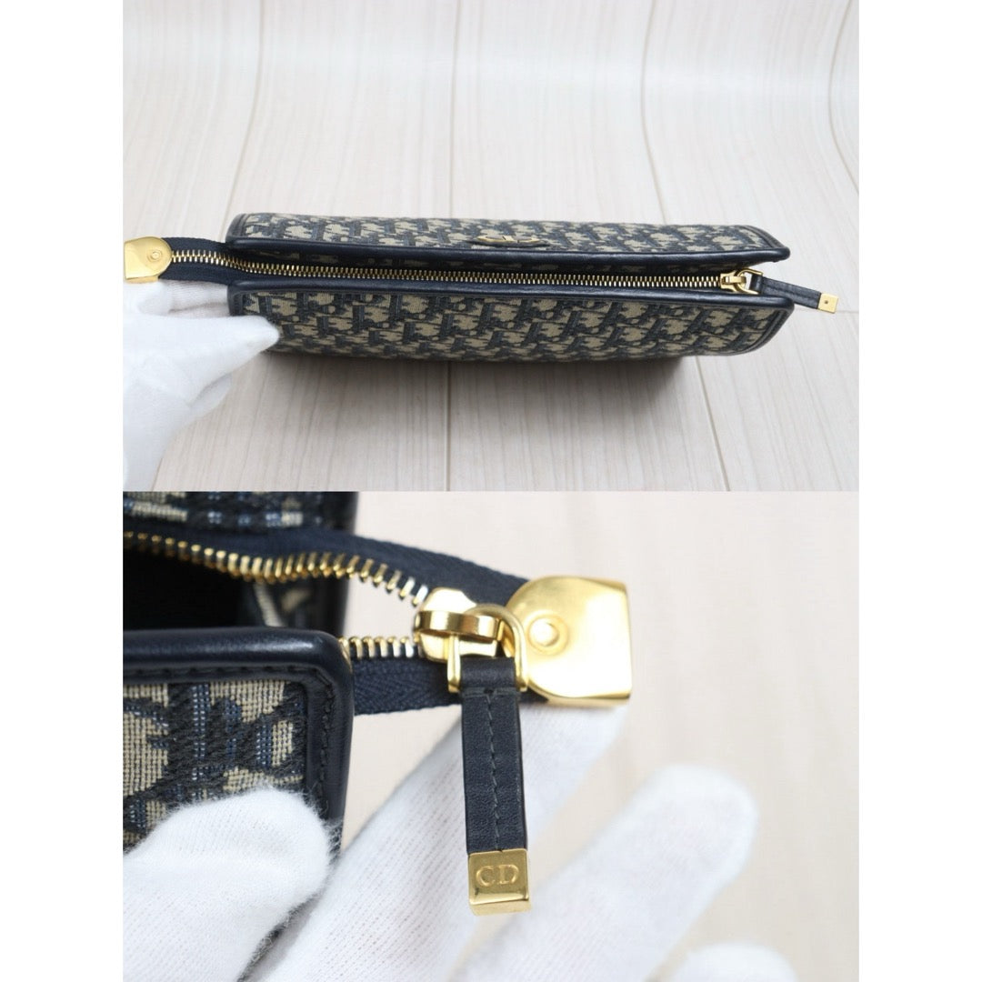 Include Entrupy Certificate of Authenticity｜Very Good ( Rank A)｜Dior Montaigne Oblique Pouch Handbag 26｜S26060102