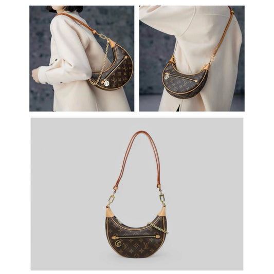 Very Good ( Rank A) ｜LV Monogram loopping Pochette Croissant Shoulder Bag IC Chips Model ｜S25033013