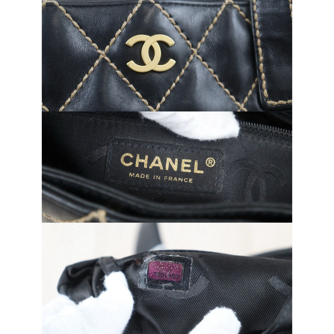 Good ( Rank AB)
｜ CHANEL Calf Leather Hand Bag Made In 2002～2003Year｜V24082015