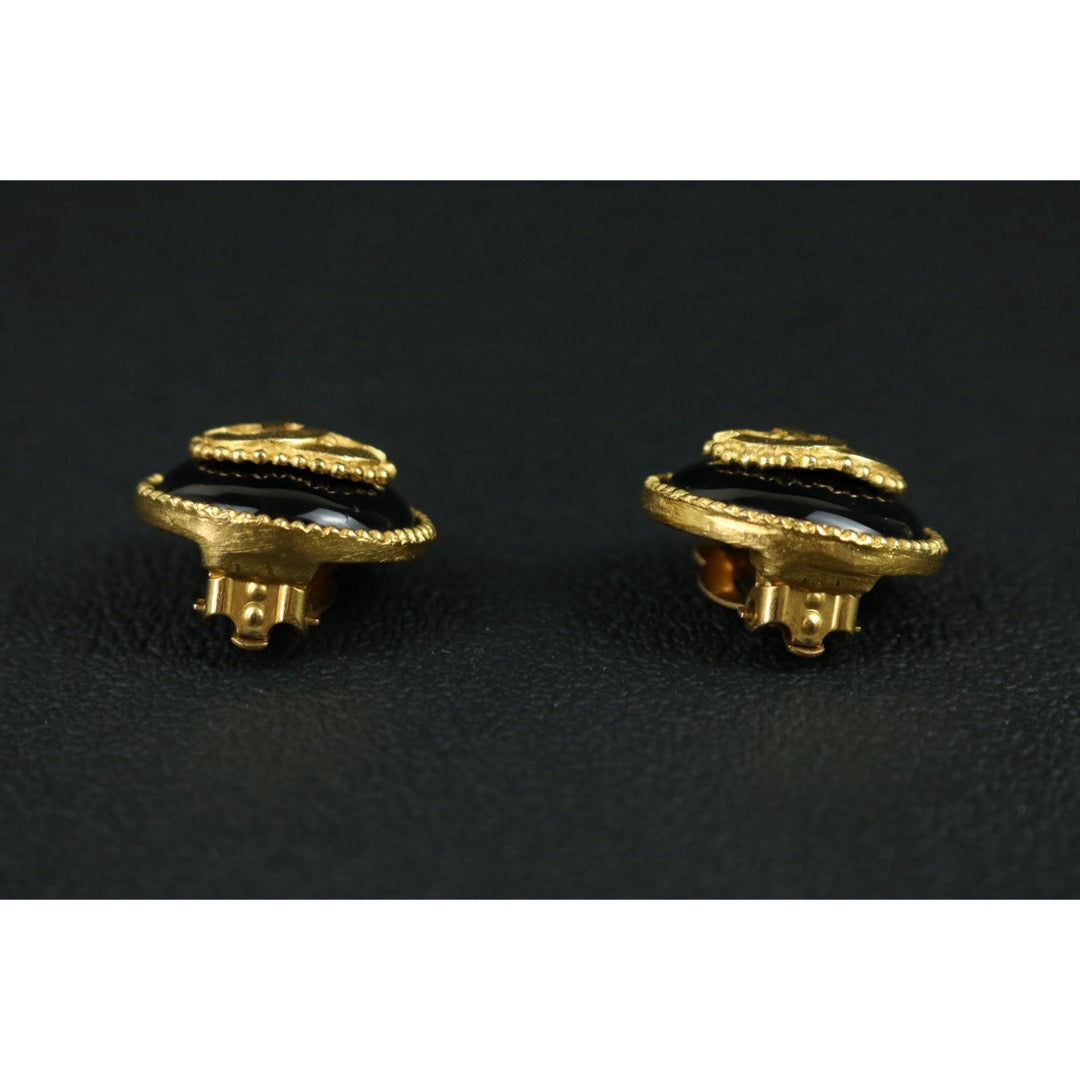 Include Authentic Detective Certificate of Authenticity｜Very Good ( Rank A) ｜CHANEL 96A COCO Mark Vintage Earrings Made In 1996 Year ｜S26071502
