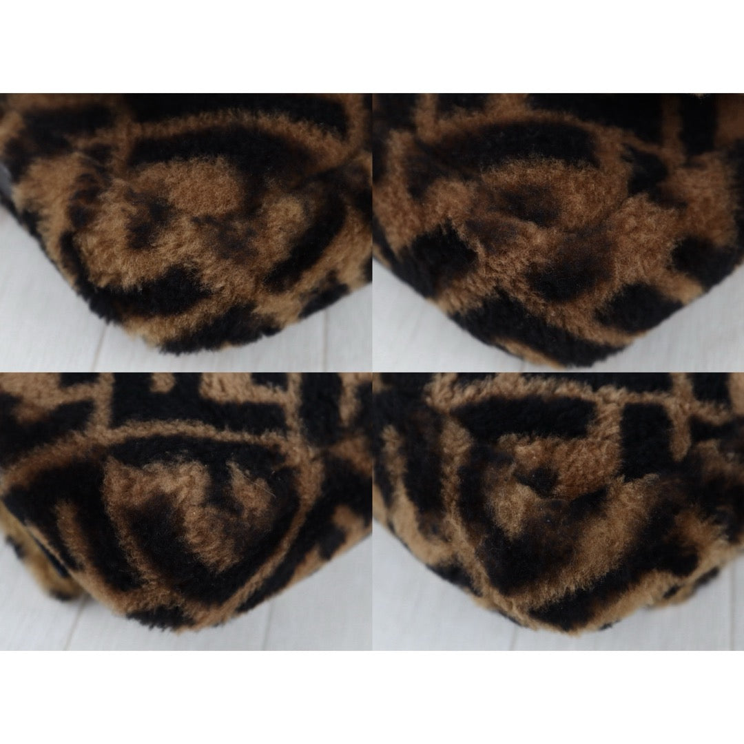 Very Good ( Rank A)｜ FENDI Zucca Mamma Baguette Sheep Skin Brown Shoulder Bag PM｜S25121513