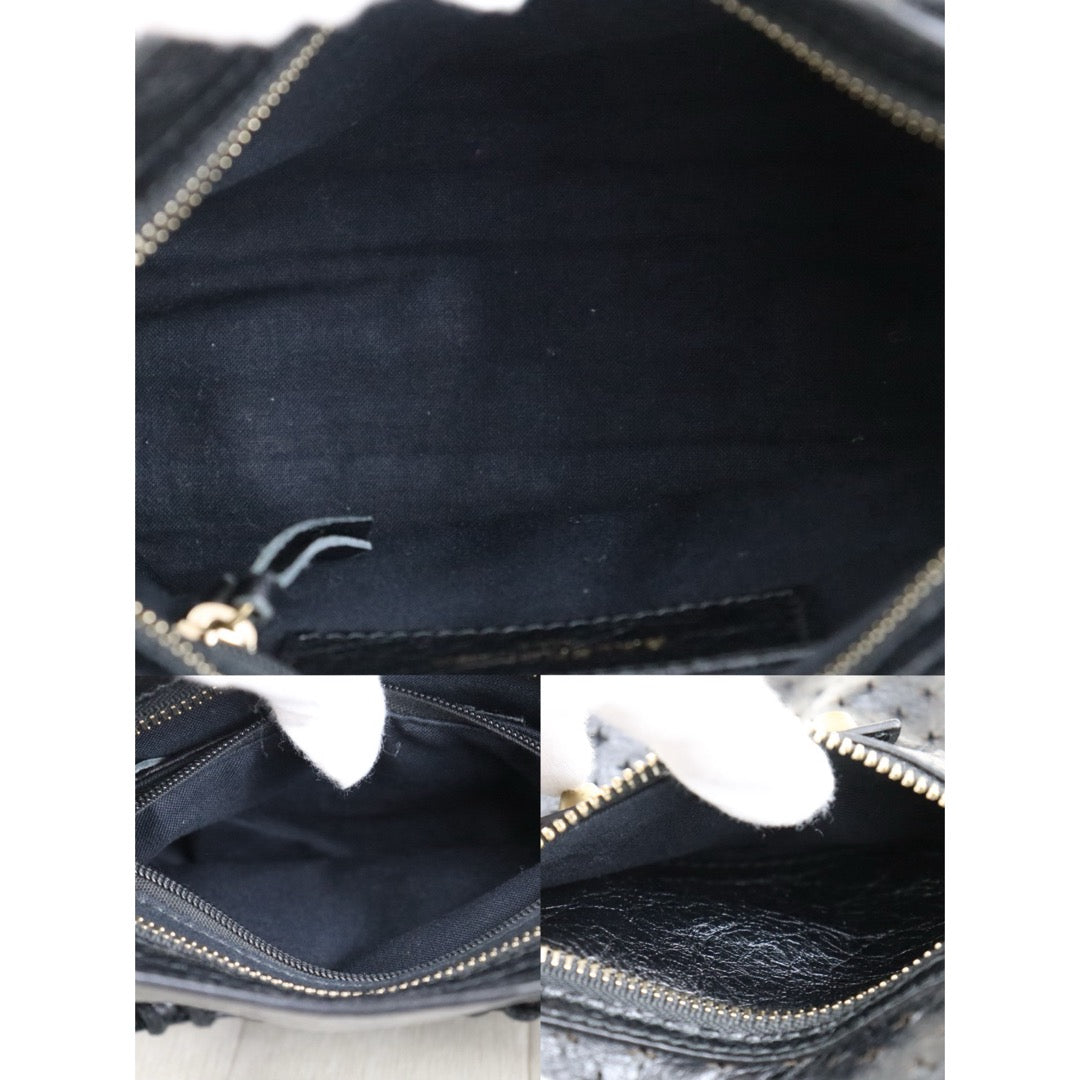 Very Good ( Rank A)｜Balenciaga Calf Leather Le City Mini Handbag Shoulder Bag Black｜S26022613