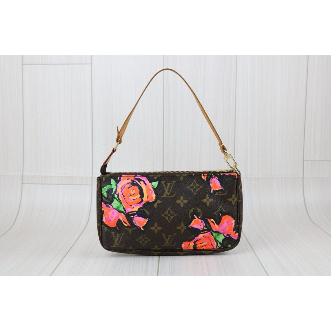 Good ( Rank AB)｜ LV Stephen Sprouse   Rose Monogram Pochette Accessoires ｜S24101109