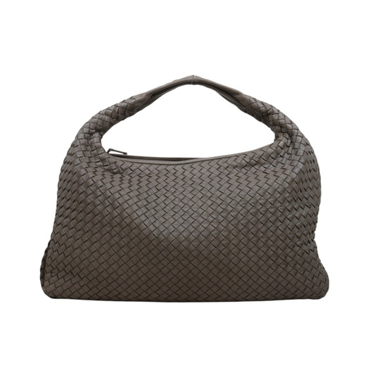 Very Good ( Rank A)｜ Bottega Veneta Lamb Skin Braid Shoulder Bag Gray｜H25052511