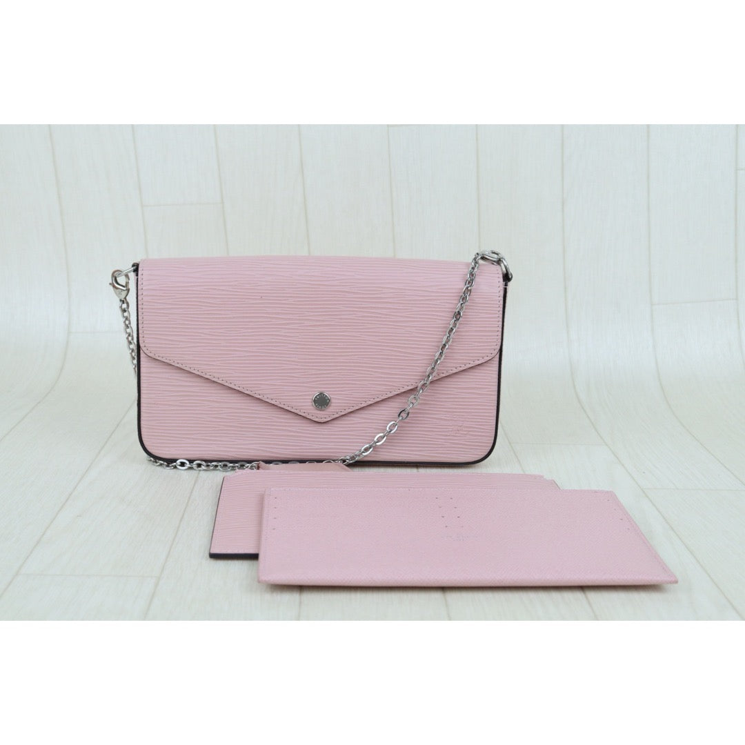 Good ( Rank AB)｜LV Epi Pochette Felicie Shoulder Bag Pink｜S25081409