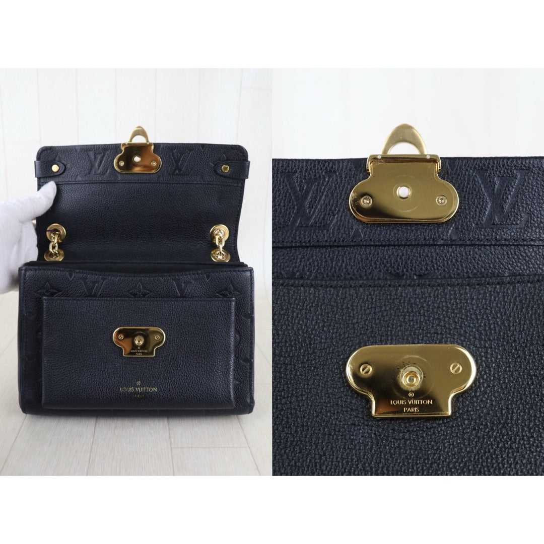 Include Entrupy Certificate of Authenticity｜Very Good ( Rank A) ｜Louis Vuitton Monogram Empreinte Vavin Leather Shoulder Bag Black IC Chips Model ｜S26051501