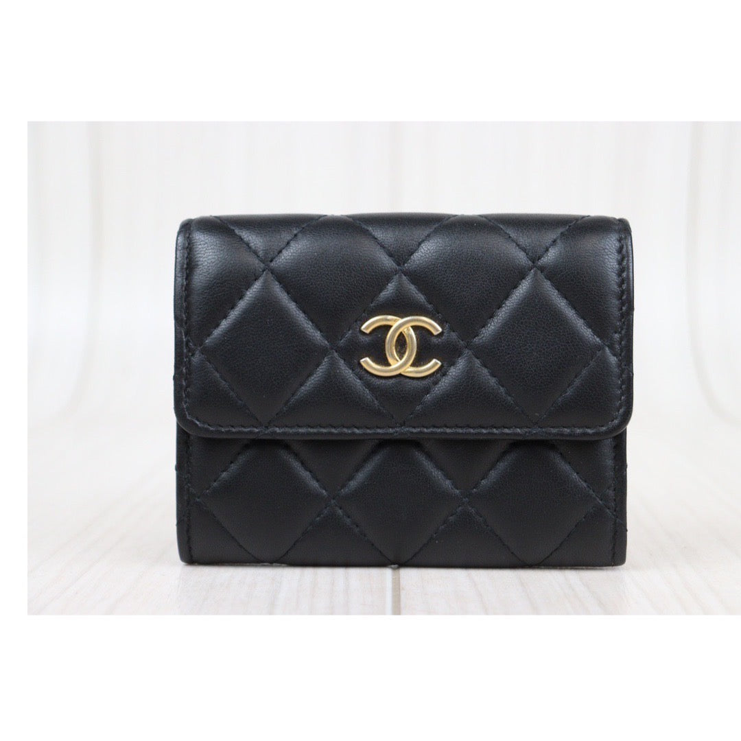 Rank A ｜CHANEL Coco Mark Card Holder Made In 2019～2020Year ｜S23120204