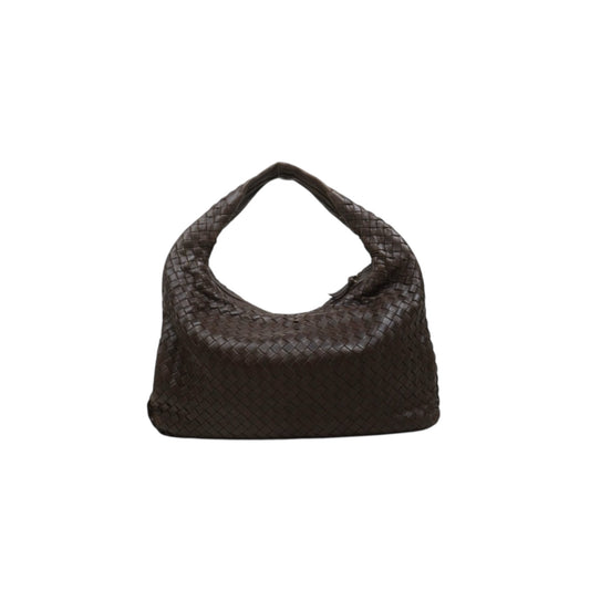 Good ( Rank AB)｜ Bottega Veneta Lamb Skin Braid Shoulder Bag Brown｜W25121609