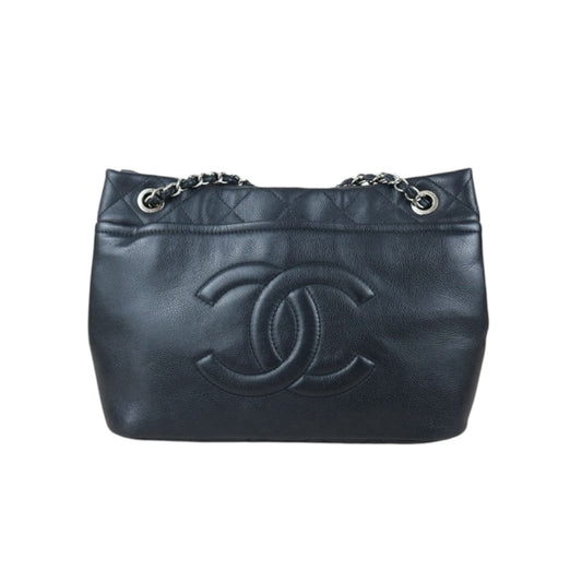 Include Entrupy Certificate of Authenticity｜Good ( Rank AB)｜ CHANEL Matrasse Caviar Skin Black  Chain Tote Bag Made In 2010-2011Year｜X26051805