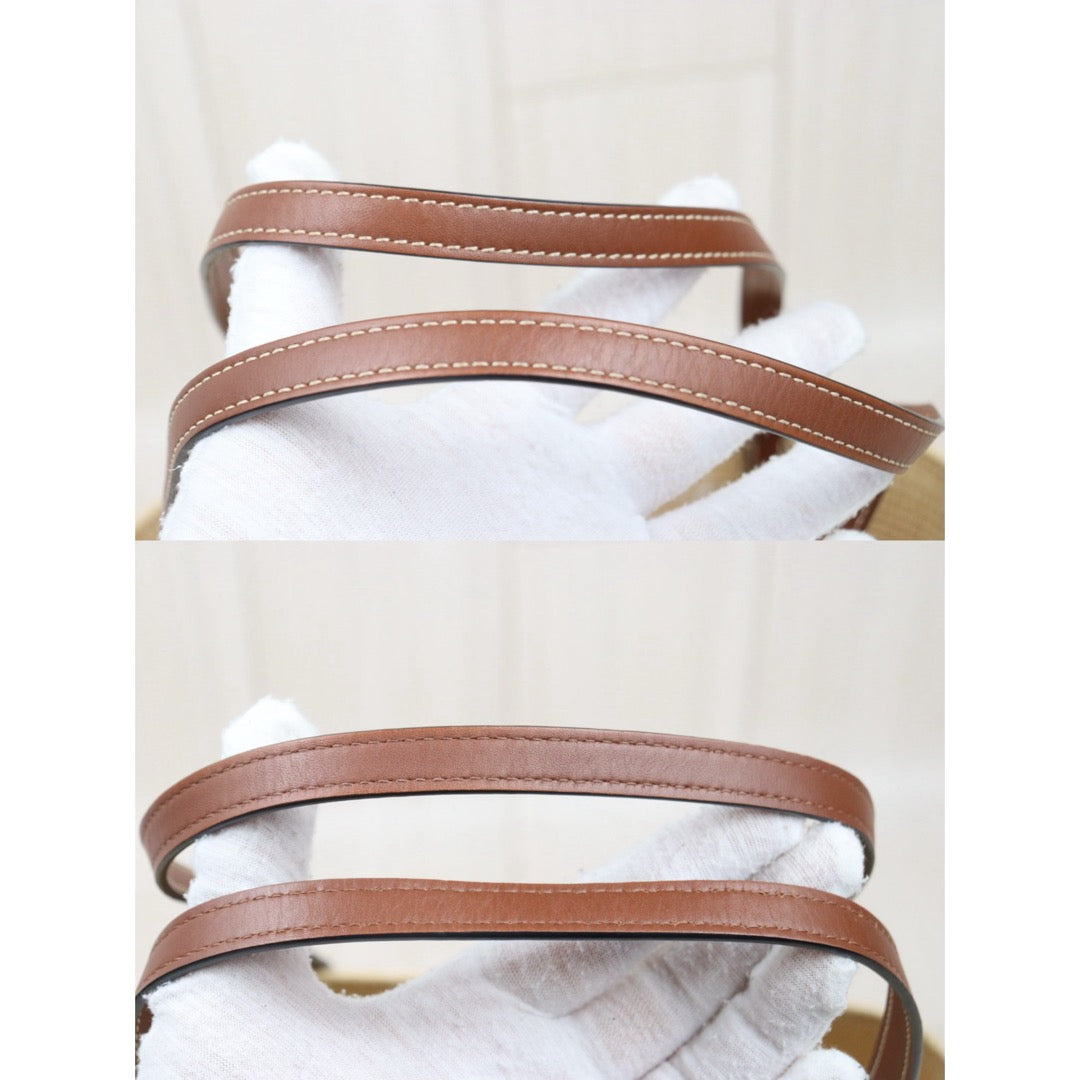 Very Good ( Rank A)｜ LOEWE Straw  Basket Handbag Shoulder Bag ｜25070902