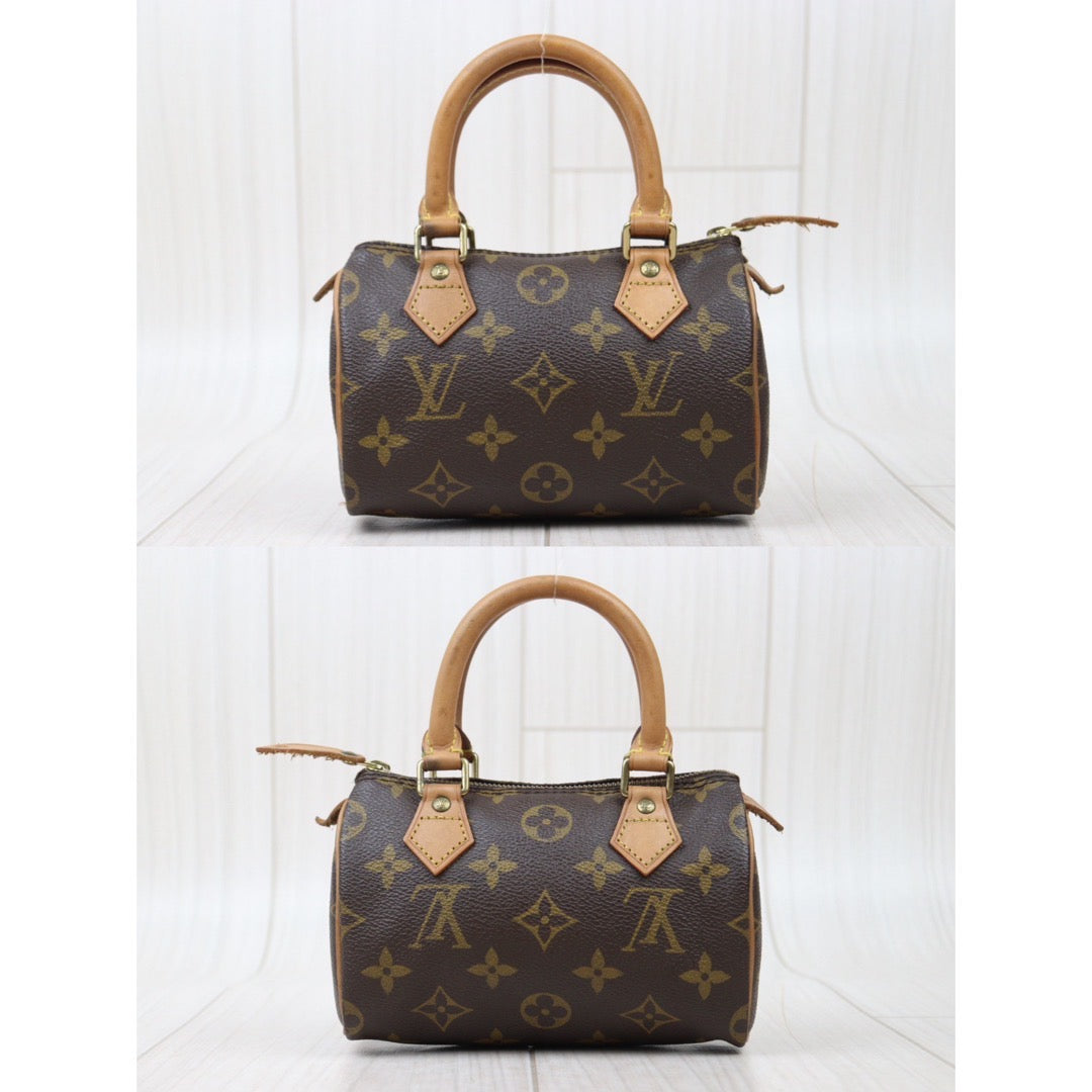 Rank AB ｜ LV Monogram Mini Speedy Handbag Wirh Shoulderstrap｜24061320