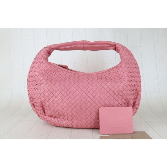 Very Good ( Rank A)｜ Bottega Veneta Lamb Skin Braid Shoulder Bag Rose Pink｜S26022612