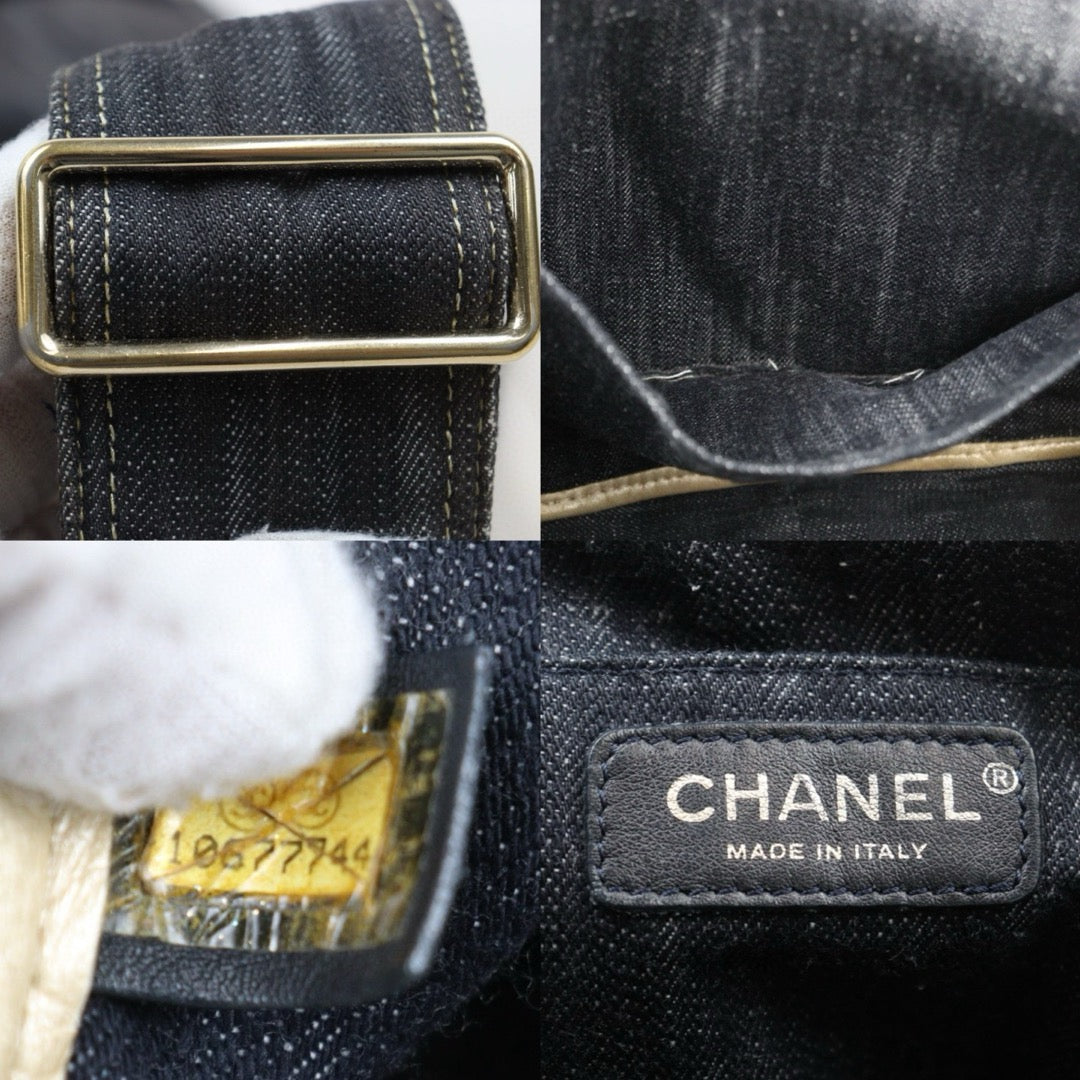 Good ( Rank AB)｜ CHANEL  Denim Blue Shoulder Bag Made in 2005-2006 Year｜P25012208
