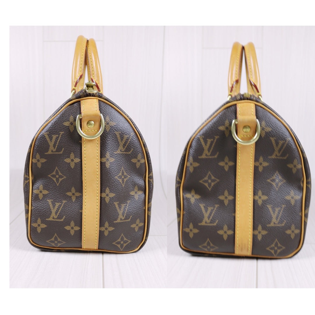Rank AB｜ LV Monogram Speedy 25 Hand Bag With Shoulder Strap｜S24030416