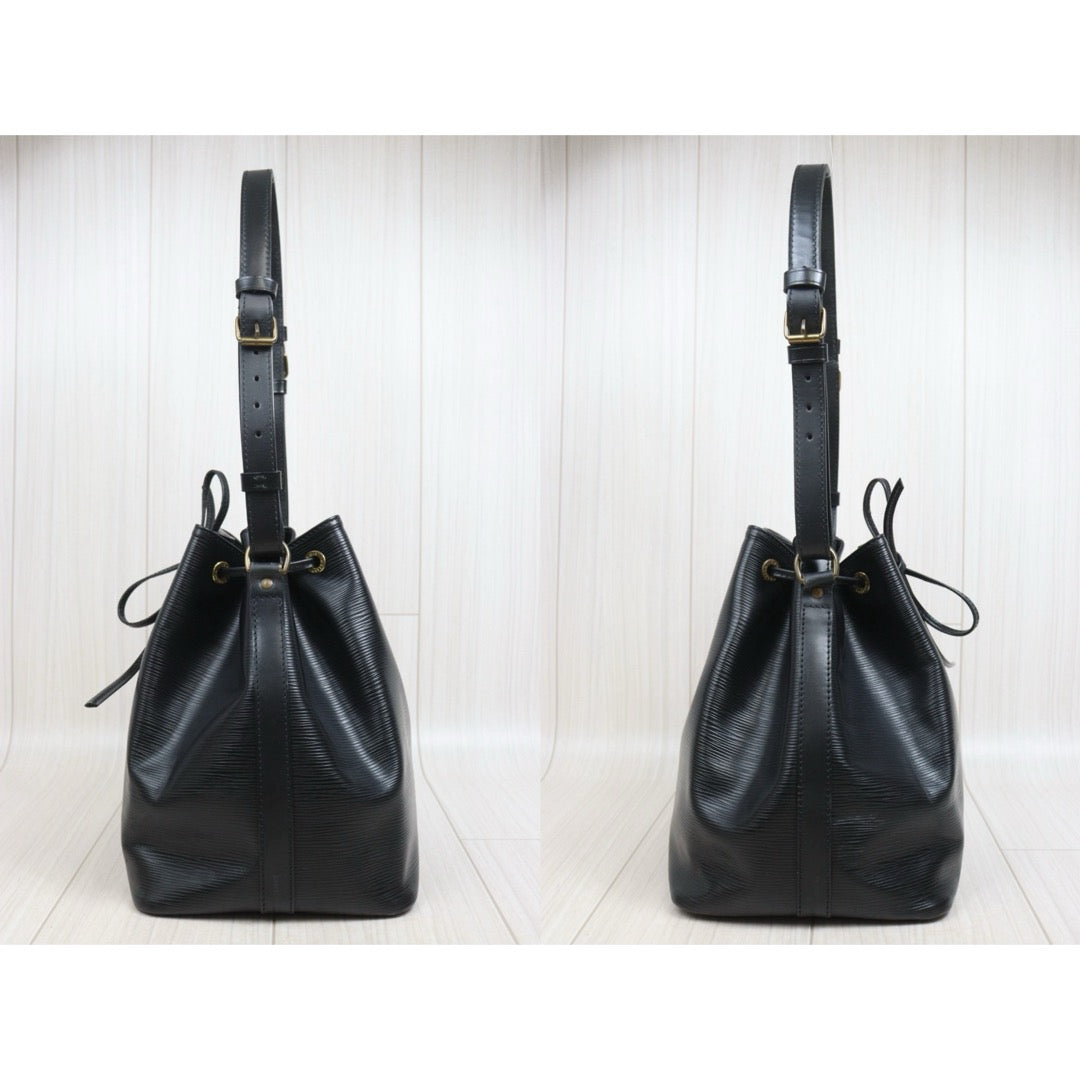 Include Entrupy Certificate of Authenticity｜Good ( Rank AB)｜Louis Vuitton Epi Slouchy Bucket Shoulder Bag Black｜W25122606