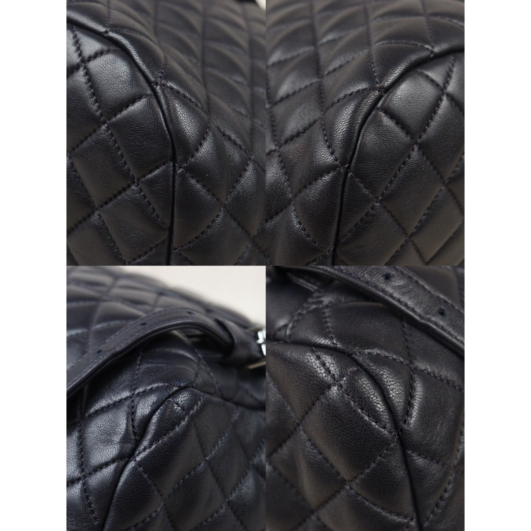 Very Good ( Rank A) ｜CHANEL Matrasse Lamb Skin Backpack Navy Close To Black Made in 2017 Year｜S24071433