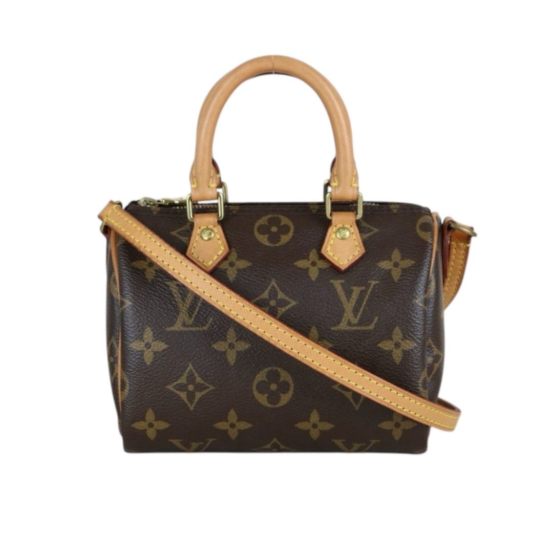 Good ( Rank AB)｜LV Monogram Nano Speedy  Shoulder Bag｜S24112605