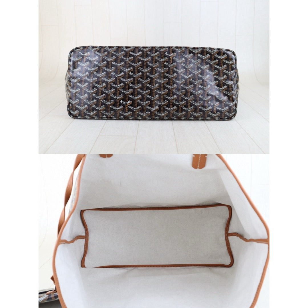Very Good ( Rank A)｜ Goyard Saint-Louis PM Tote Bag Brown｜H25011102