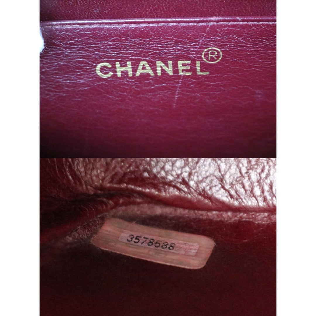 Include Entrupy Certificate of Authenticity｜Very Good ( Rank A)｜CHANEL  Matrasse Chain  Lambskin Single Flap Black Shoulder Bag Made In 1994～1996Year｜S26090749