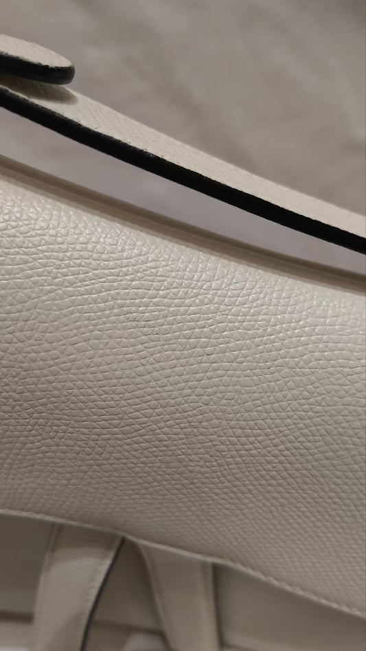 Very Good ( Rank A)｜Dior Trotter Saddle Shoulder Bag Medium White
