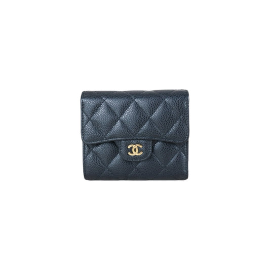 Very Good ( Rank A)｜Chanel Caviar Skin Black Wallet Made In 2019Year ｜X25070607