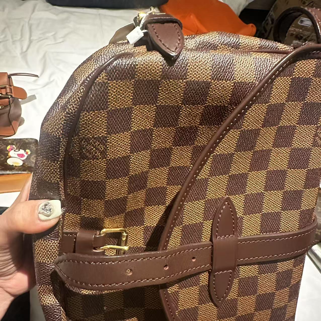 LV Damier Saumur MM Shoulder Bag