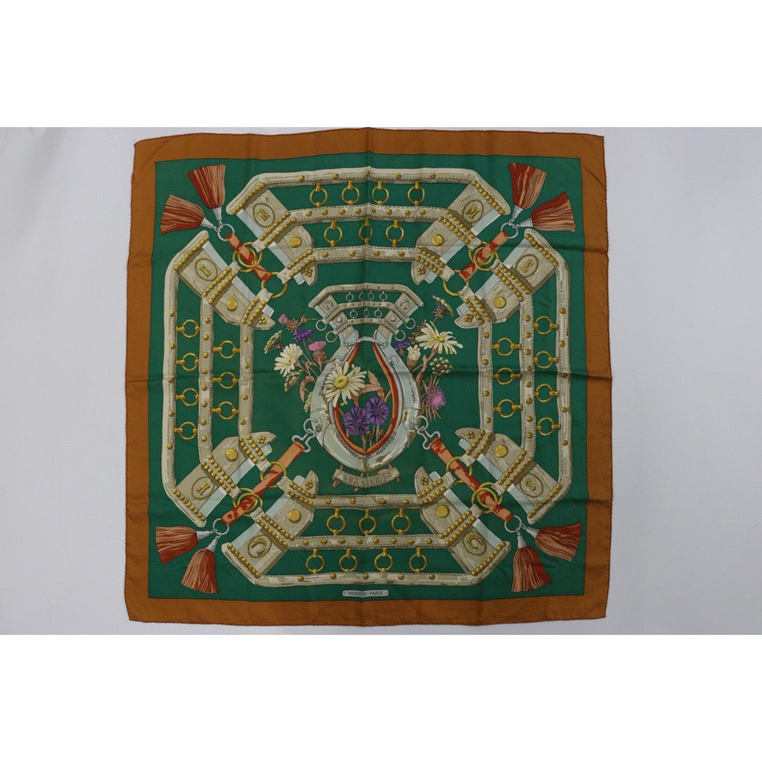 Good ( Rank AB) ｜ HERMES Wild Daisies Scarf 90｜V25110607