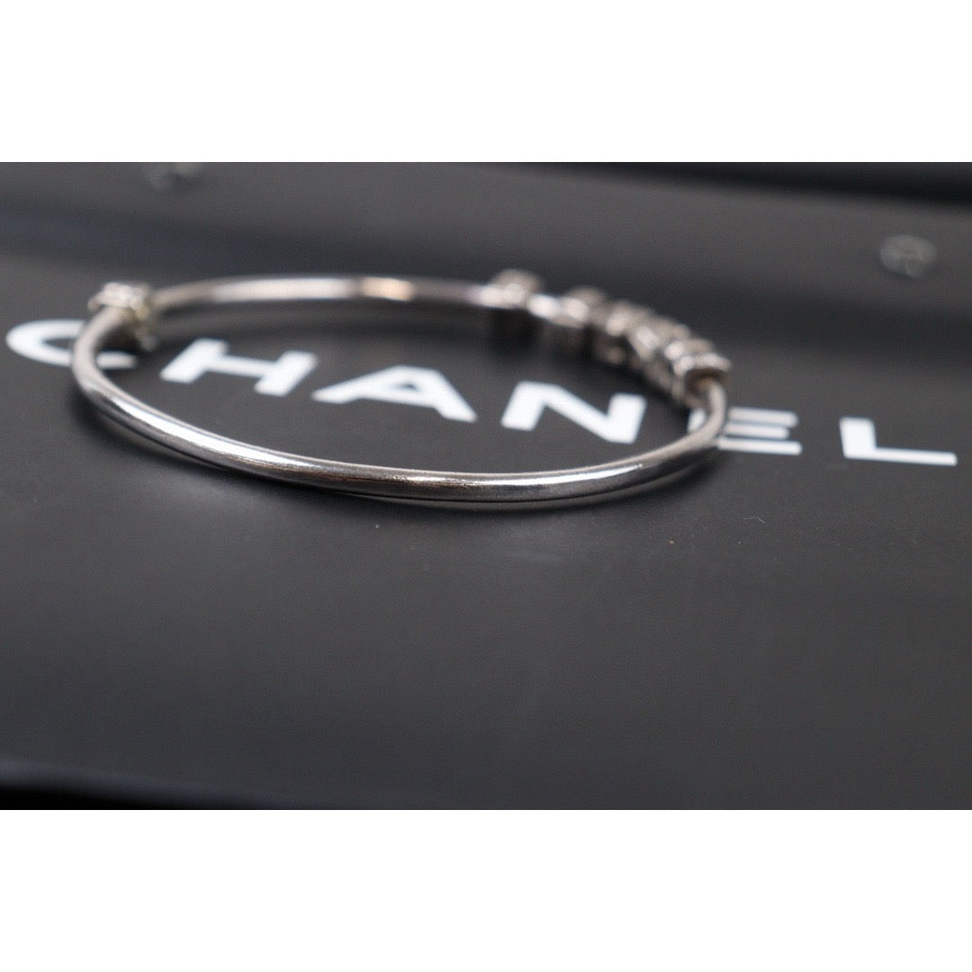 Very Good ( Rank A) ｜CHANEL Vintage Silver Plating Bracelet｜Y24080208