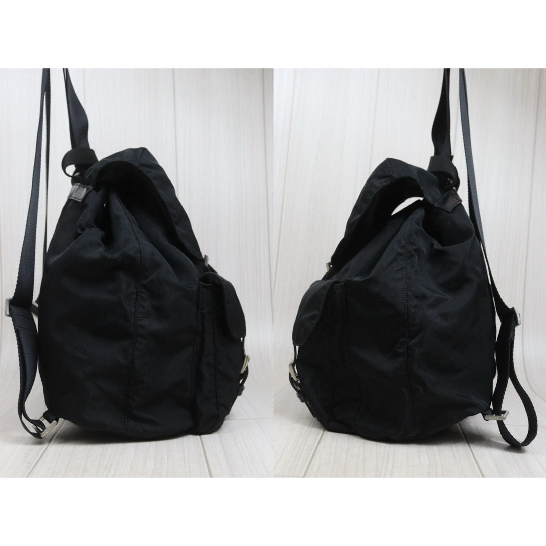 Include Entrupy Certificate of Authenticity｜Good ( Rank AB)｜Prada  Nylon Black Backpack Medium｜26101601