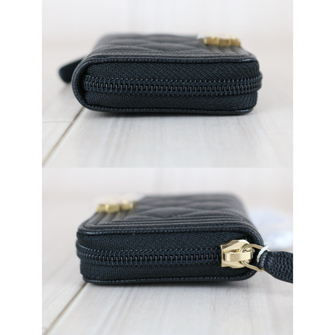 Very Good ( Rank A)｜Chanel Caviar Skin Leboy Wallet Black Made In 2020Year ｜S25072104