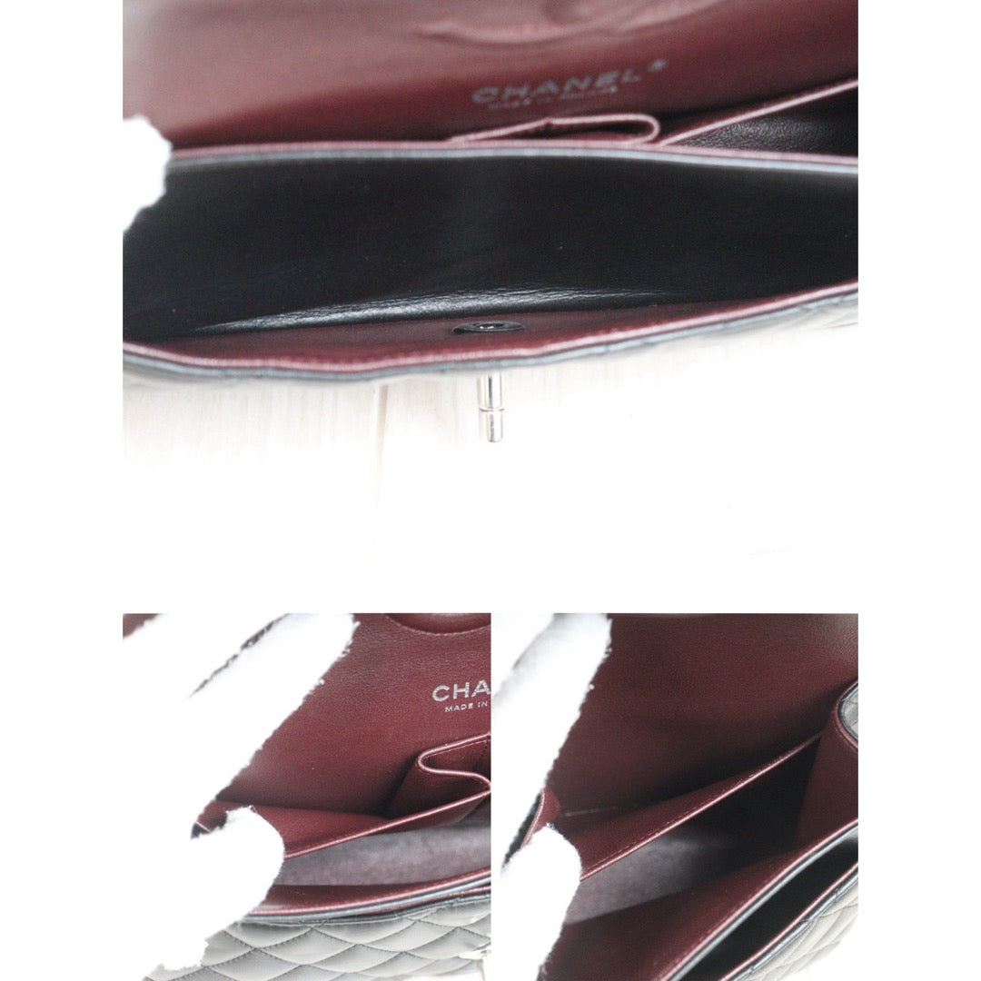 Very Good ( Rank A)｜ CHANEL Lamb Skin Matrasse Double Flap 25 Shoulder Bag  Black Made In 2017Year｜S25101808