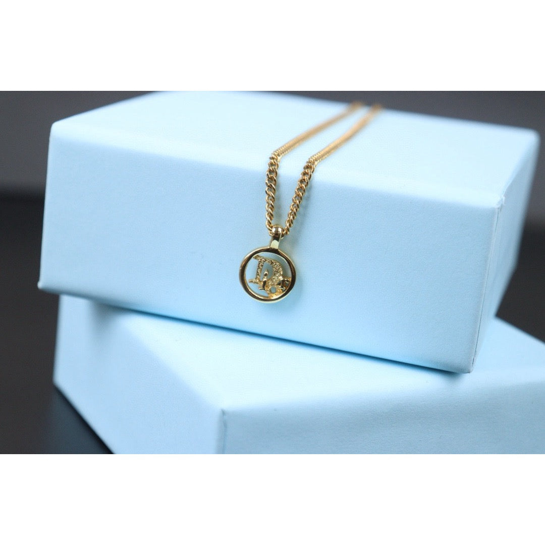 Very Good ( Rank A) ｜ Dior CD Necklace Gold Plated ｜V24071119