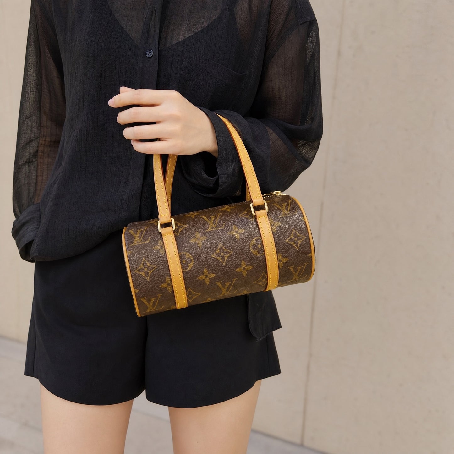 Include Entrupy Certificate of Authenticity｜Good ( Rank AB)｜ Louis Vuitton Monogram Mini Papillon 19 Handbag Shoulder Bag｜26072105