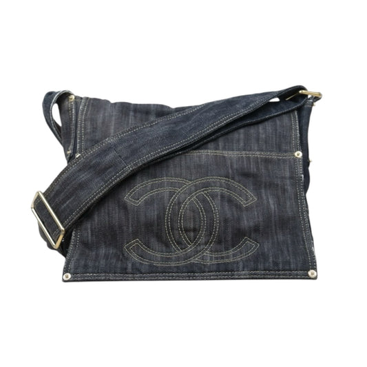 Good ( Rank AB)｜ CHANEL  Denim Blue Shoulder Bag Made in 2005-2006 Year｜P25012208