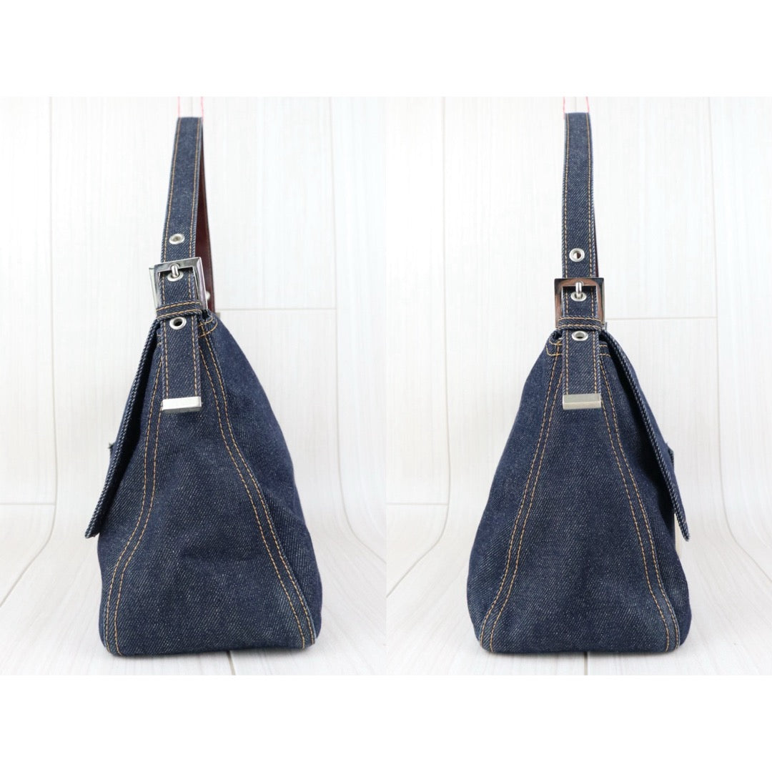 Good ( Rank AB)｜  FENDI Denim Baguette Shoulder Bag  ｜J25060505