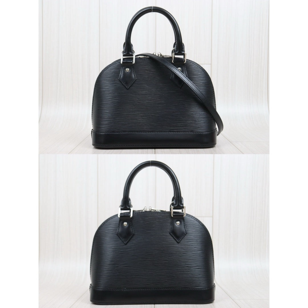 Good ( Rank AB)｜LV Epi Alma BB HandBag Shoulder Bag Black｜25111006