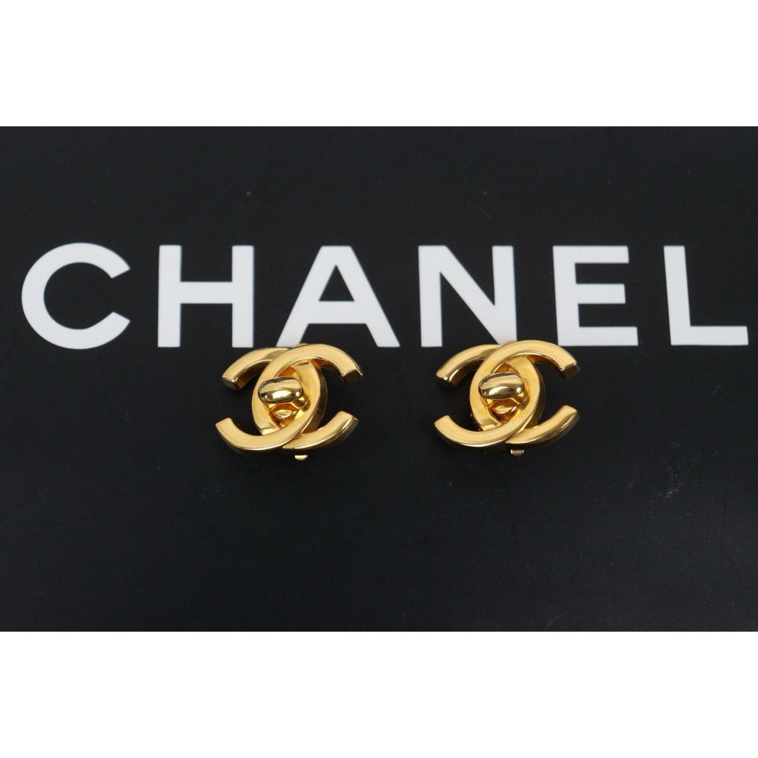 Excellent（Rank SA）｜CHANEL Vintage 18K Gold Plating Earrings  Made In 1995Year ｜24120920