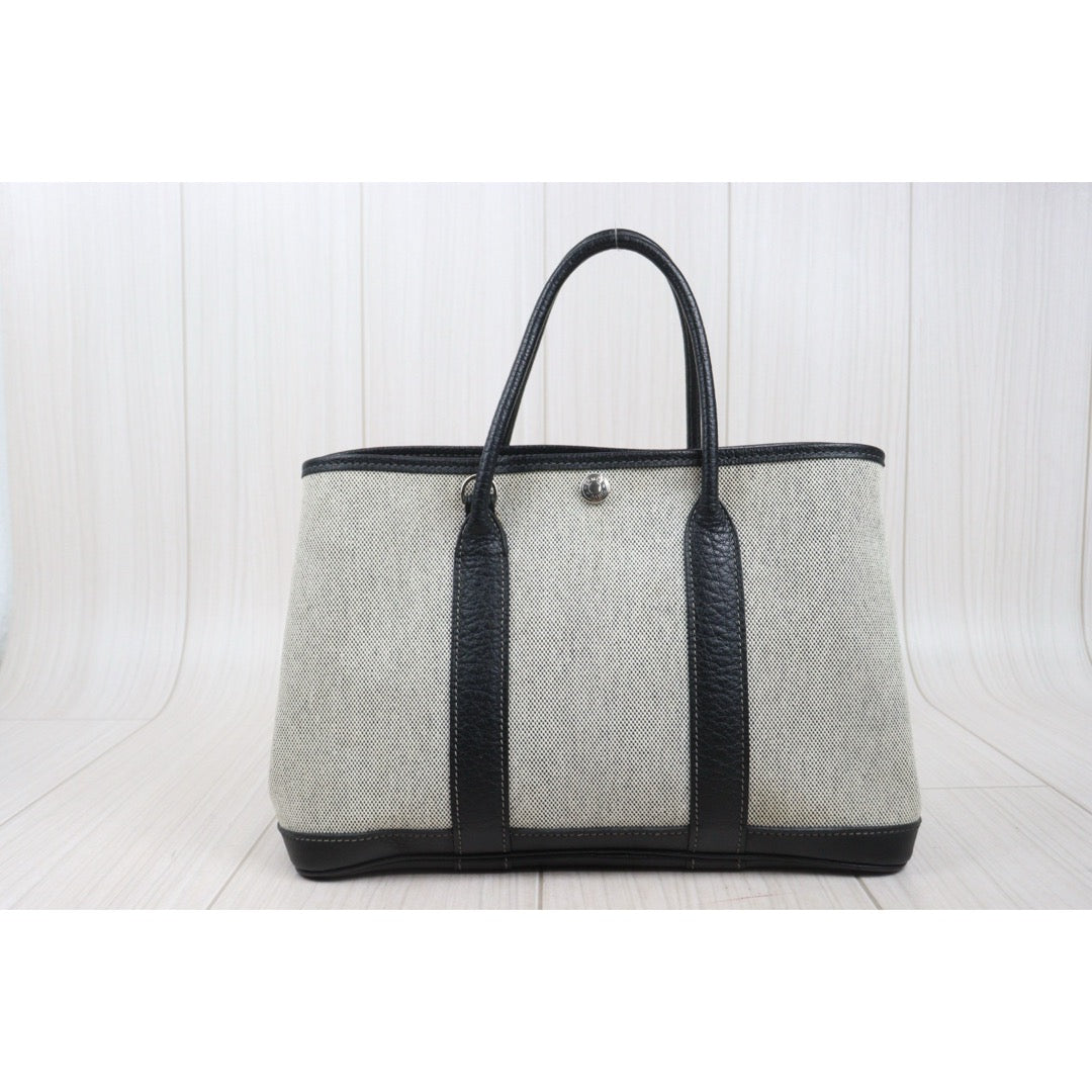 Good ( Rank AB)｜ HERMES Garden Party TPM Handbag □H Stamp Made In 2004 Year｜25092601