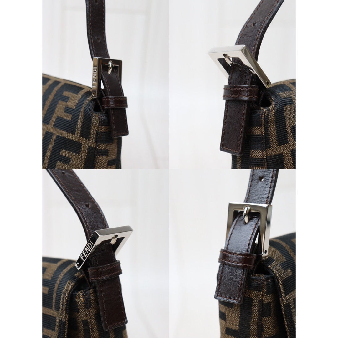 Rank A ｜ FENDI Zucca Mamma Baguette Shoulder Bag｜Q24051617