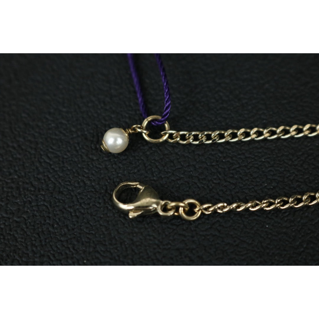 Include Authentic Detective Certificate of Authenticity｜Very Good ( Rank A) ｜ CHANEL C21K Coco Mark  Rhinestone Choker  Necklace｜S26062301