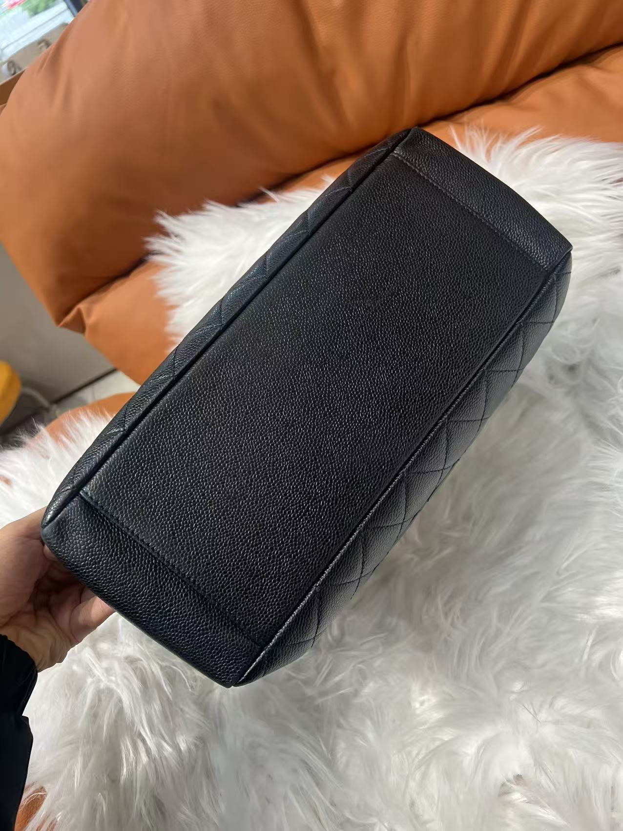 1/3 CHANEL Matrasse GST Chain Tote Bag Caviar Skin Black  Made